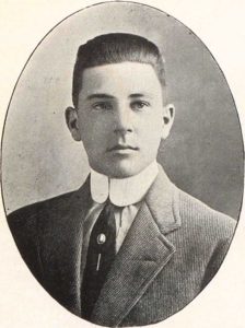 Leven Jester photo from Tyler High 1909 school annual.