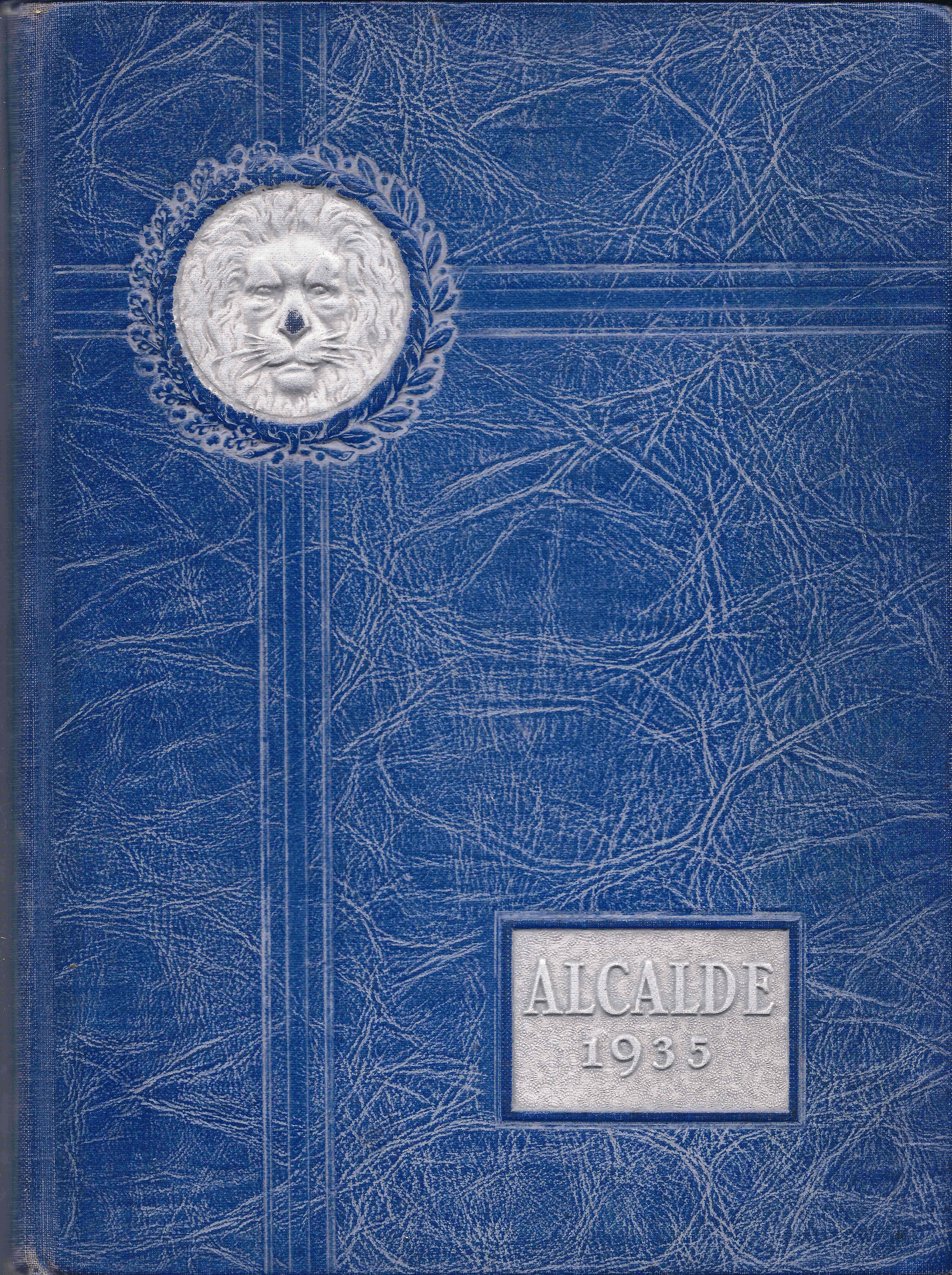 1935 Tyler High School Yearbook Alcalde, Tyler, Smith County, Texas.