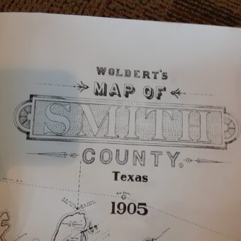 1905 Woldert Map of Smith County, Texas