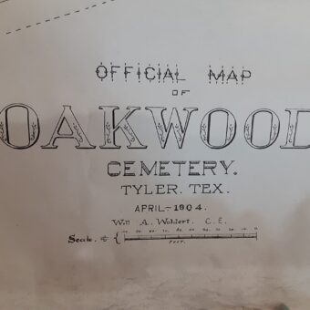 Oakwood Cemetery: Official Map (April 1904)