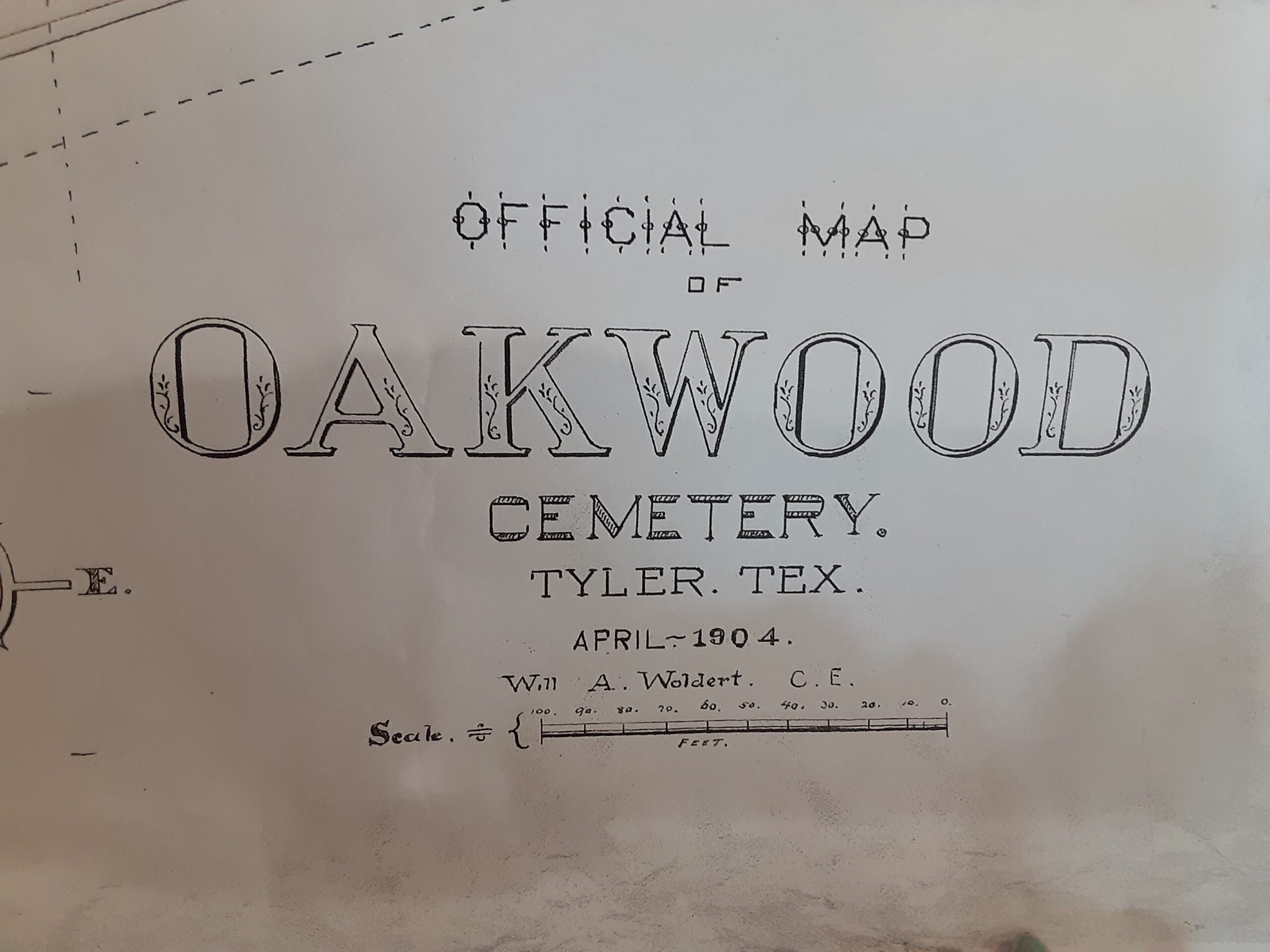 Oakwood Cemetery: Official Map (April 1904)