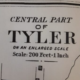Central Part of Tyler map and Gray's New Map of Tyler (Downtown)