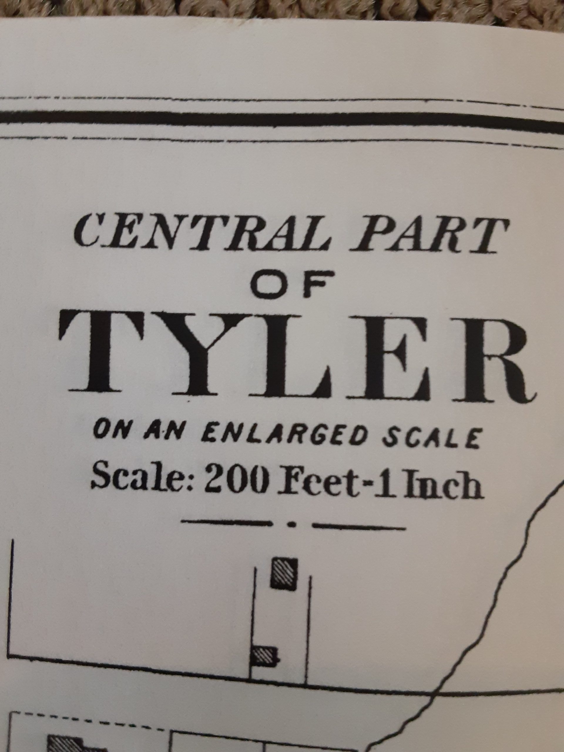 Central Part of Tyler map and Gray's New Map of Tyler (Downtown)