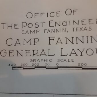 Camp Fannin Map of General Areas 1-7