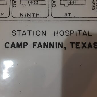 Map of Camp Fannin Station Hospital