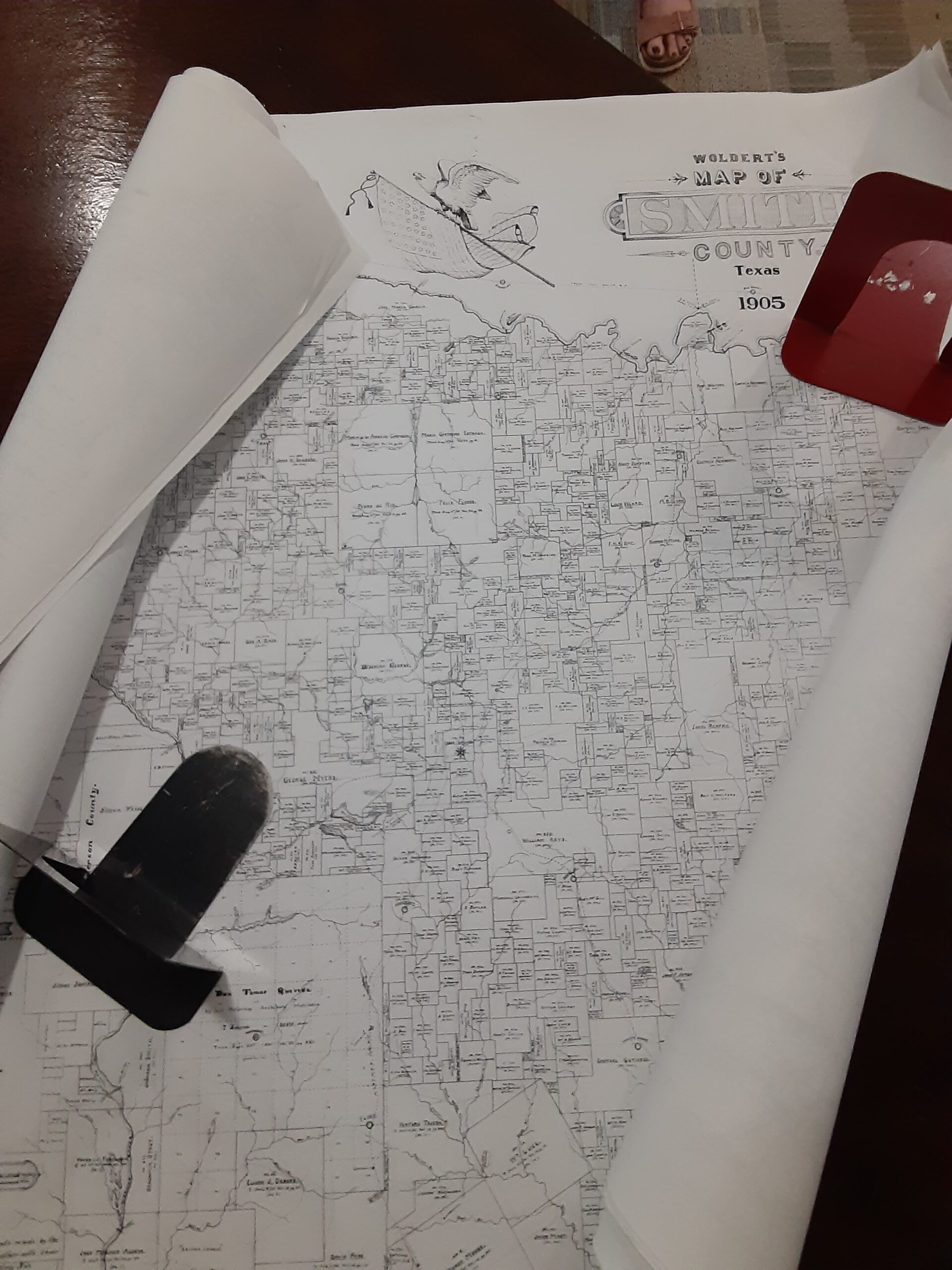 1905 Woldert Map of Smith County, Texas - Image 2