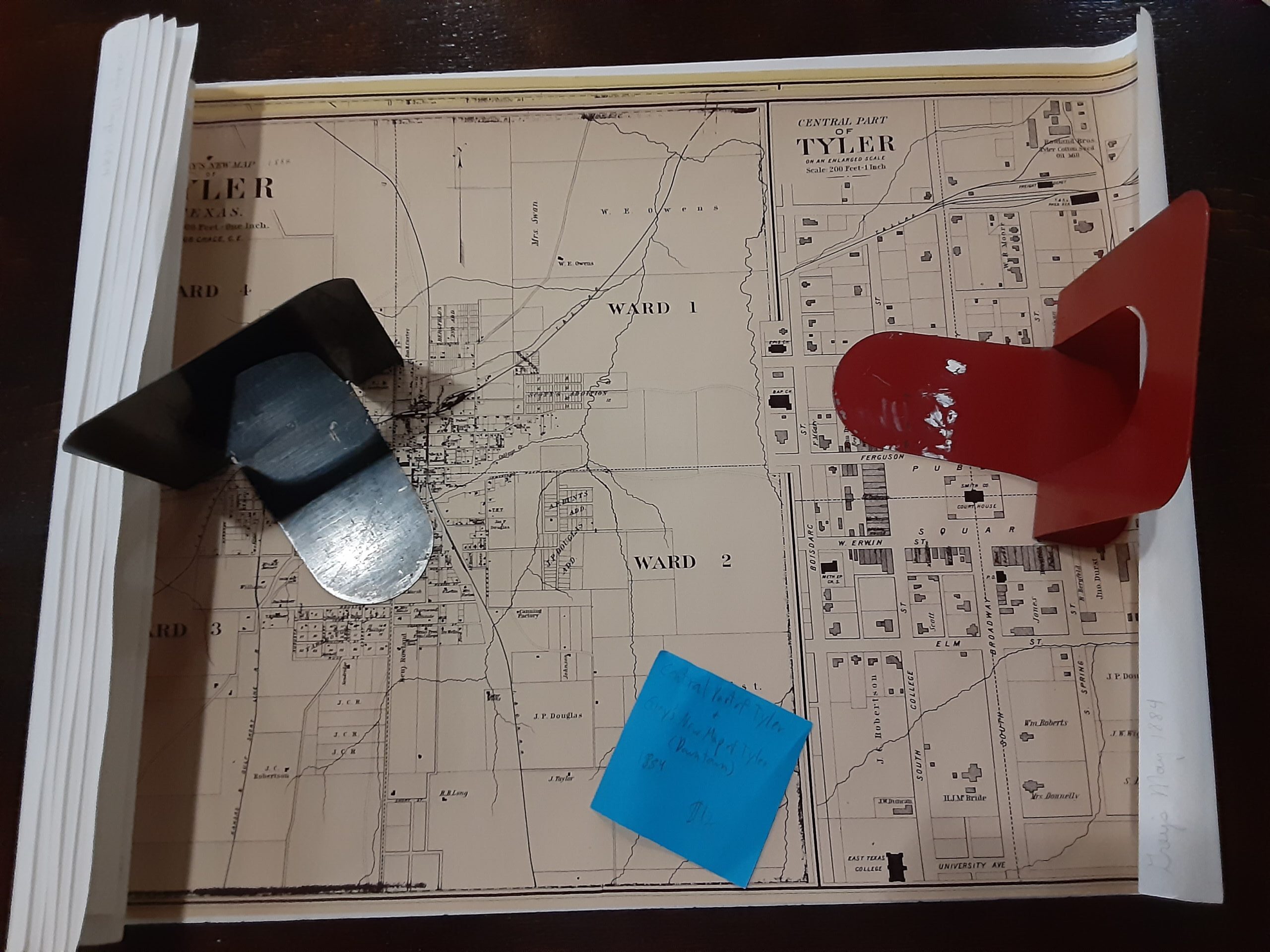 Central Part of Tyler map and Gray's New Map of Tyler (Downtown) - Image 2