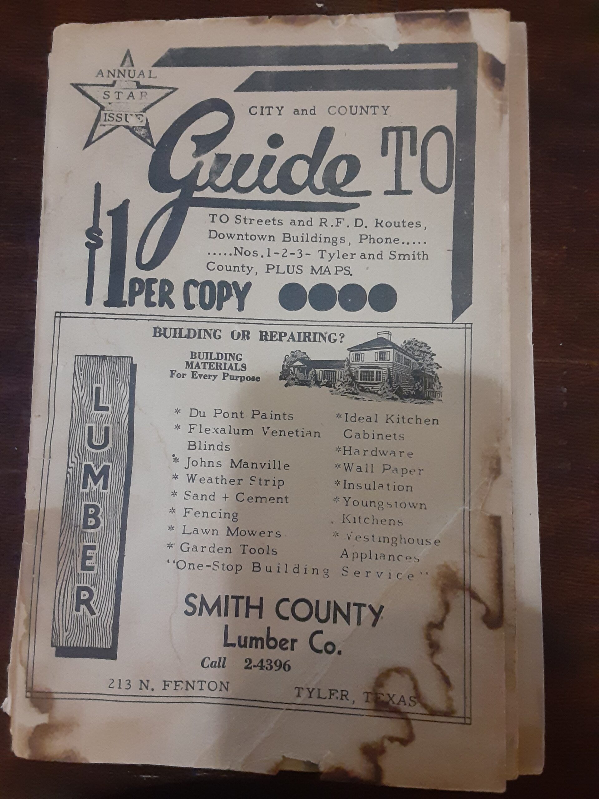 Annual Star Issue: City and County Guide to Streets, etc.