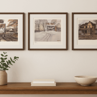 A. C. Gentry Print: 3 print set of the McClendon and Beall and Spivey