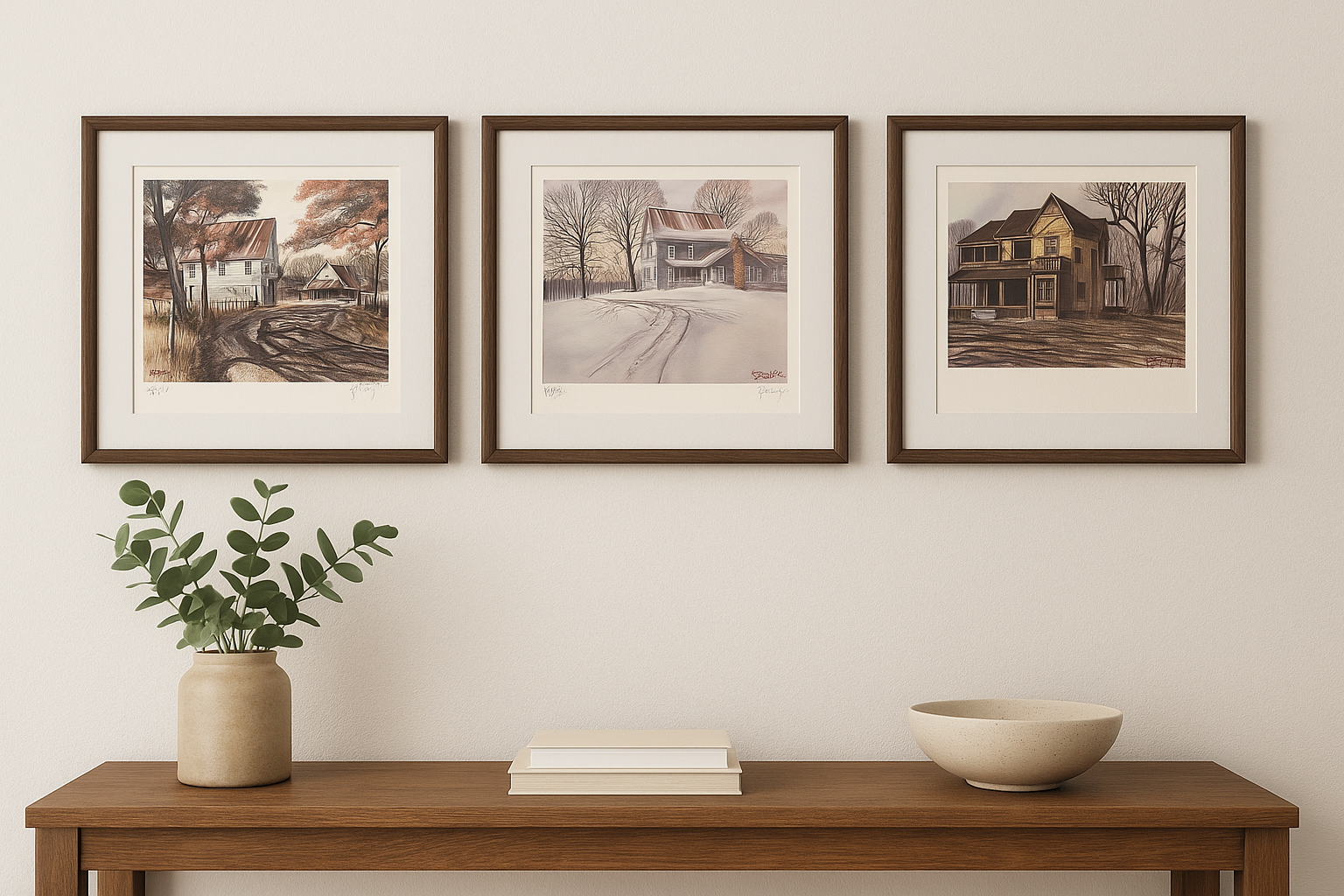 A. C. Gentry Print: 3 print set of the McClendon and Beall and Spivey