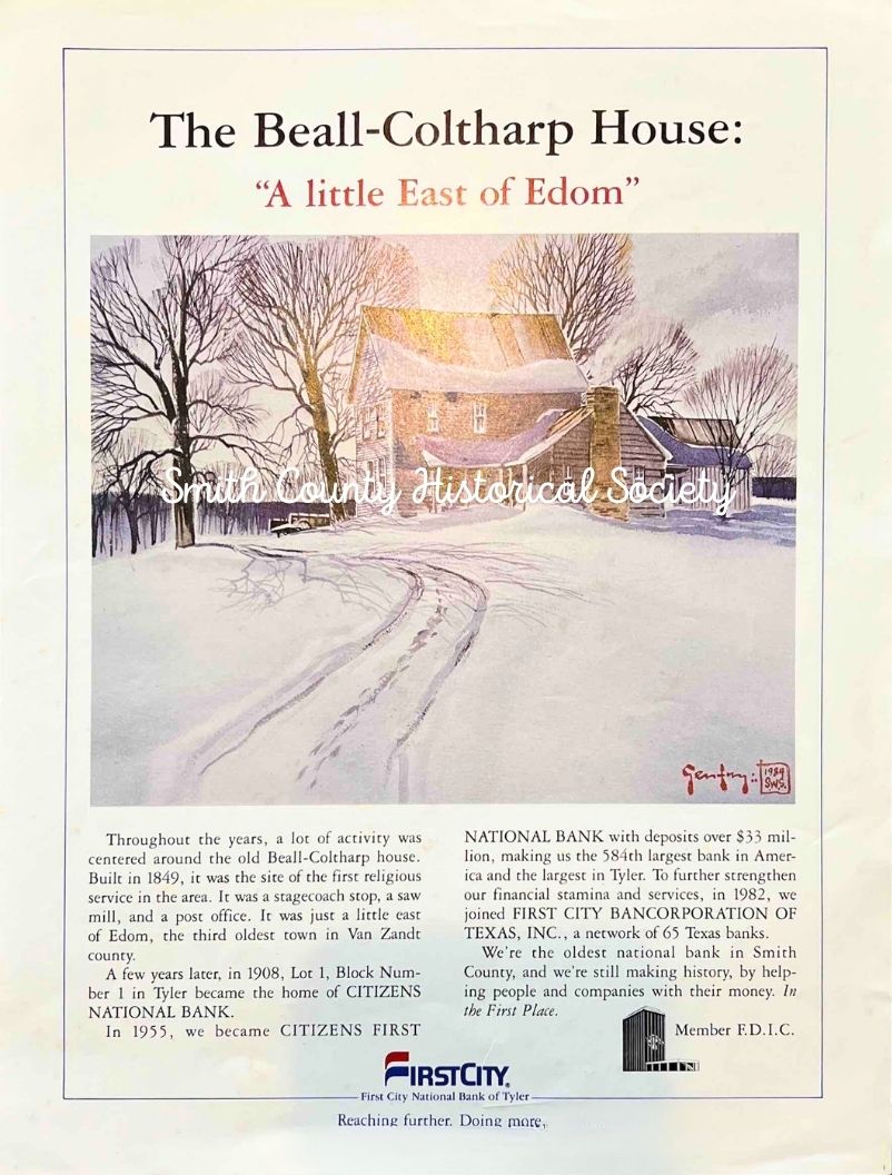 A. C. Gentry Print: Beall-Coltharp House near Eden - Image 2