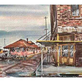 A. C. Gentry Print: Cotton Belt Depot