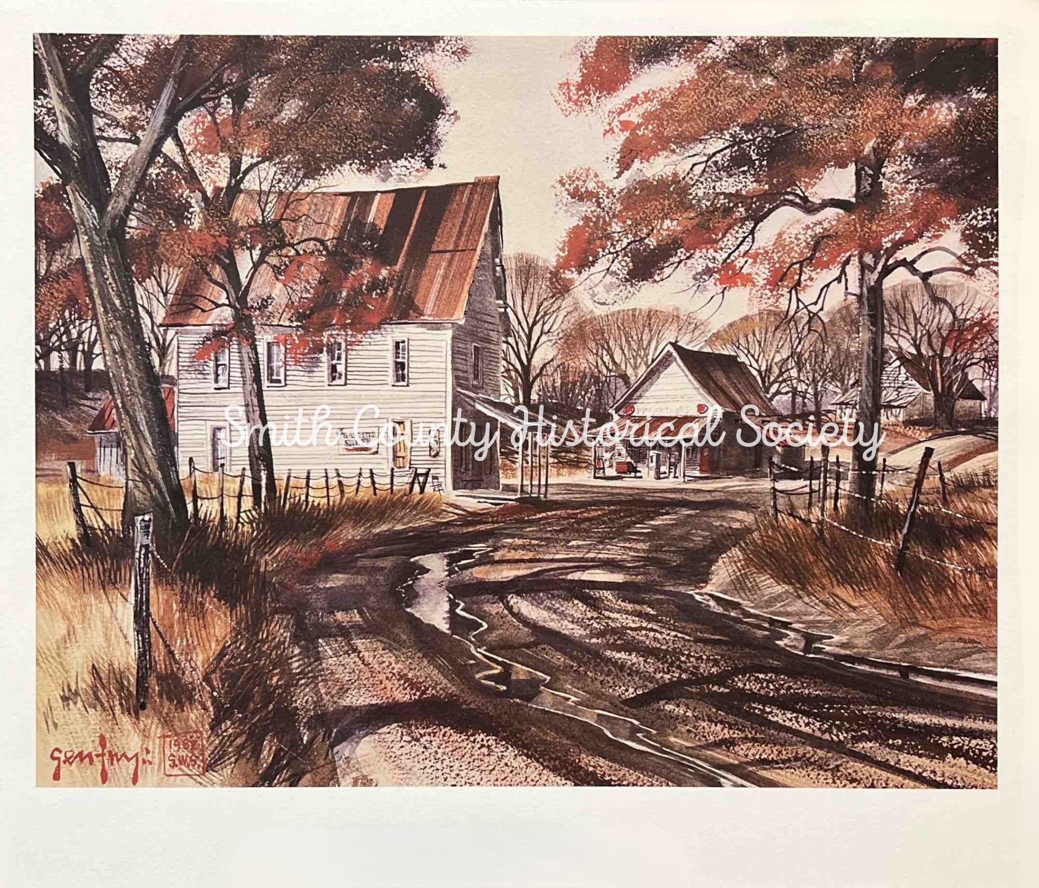 A. C. Gentry Print: Spivey Store in Noonday